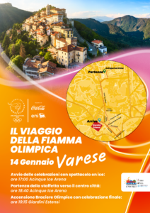 percorso fiamma olimpica a Varese 